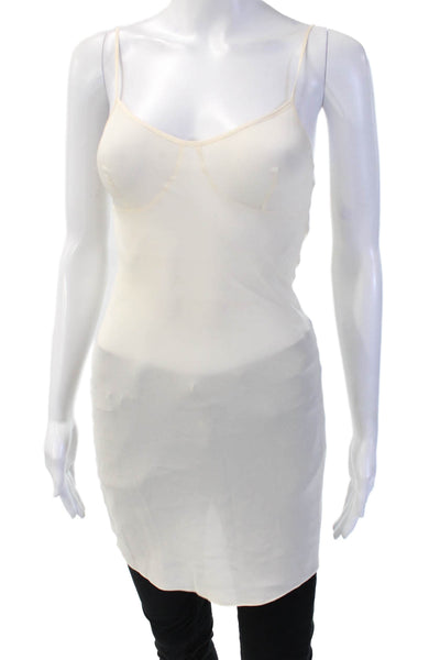 Sass & Bide Womens Silk Sleeveless Slip Dress Beige Size 36