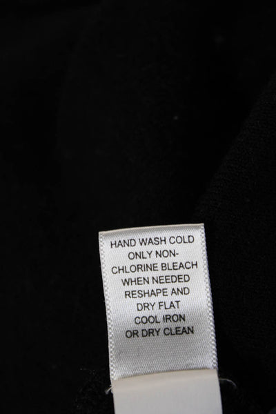 Banana Republic Womens Cardigan Black Mock Neck Long Sleeve Wool Viscose Size S