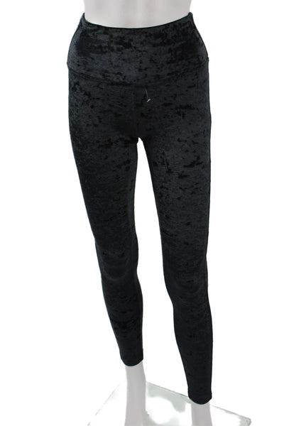 Lululemon Women Ankle Jeggings Black Nylon Grunge Size 4