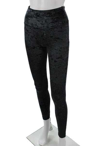 Lululemon Women Ankle Jeggings Black Nylon Grunge Size 4