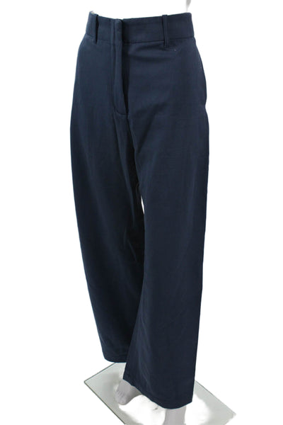 Zara Mens Carpenter Pants Dark Blue Hook Eye Cotton Lyocell Size M