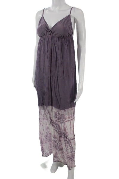 Gypsy 05 Womens Purple Maxi Slip Dress Organic Cotton Boho Sleeveless Size M