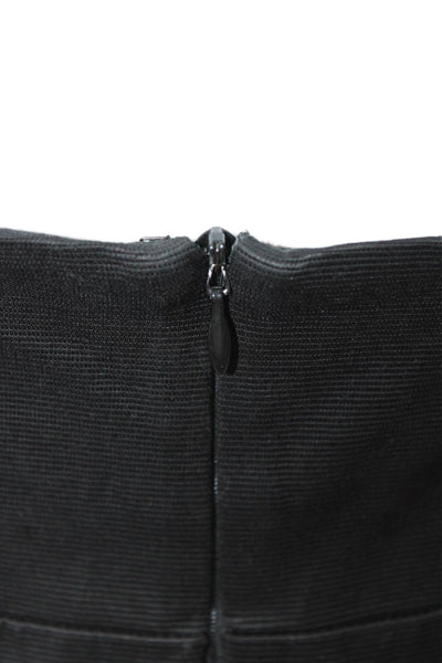Shoshanna Womens Fit & Flare Mini Dress Black Sleeveless Tie Size 2