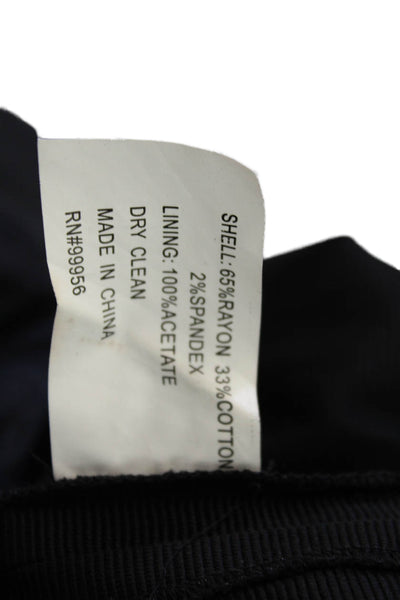 Shoshanna Womens Fit & Flare Mini Dress Black Sleeveless Tie Size 2