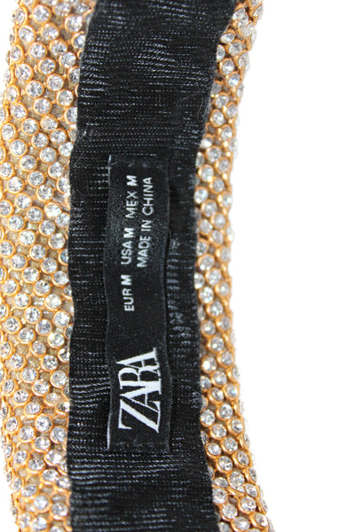 Zara Womens Pearl Detail Slide On Headband White