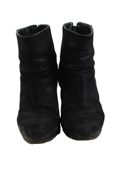 Rag & Bone Womens Suede Heeled Ankle Boots Black Size 8