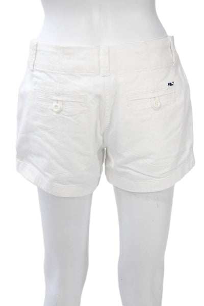 Vineyard Vines Women White Chino Shorts Size 0