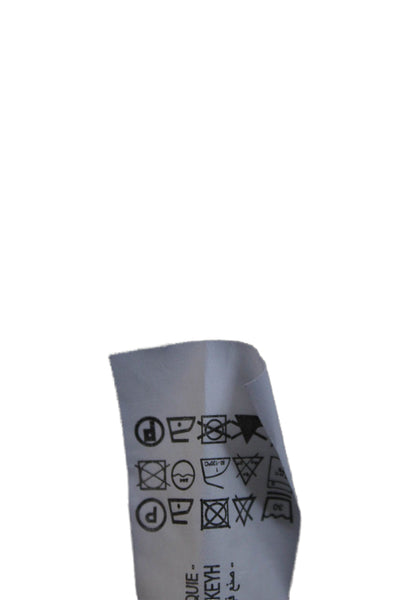 Zara Mens Cropped Ankle Pants Beige Drawstring Polyester Blend Size L