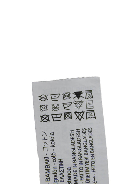 Zara Mens Cropped Cargo Pants White Button 98% Cotton Size 32