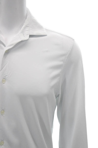 Zara Mens Collared Long Sleeve Button Down Shirt White Size M