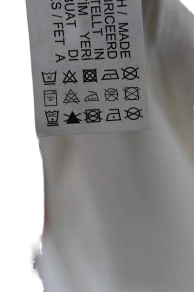 Zara Mens Collared Button Down Long Sleeve Casual Shirt White Size L