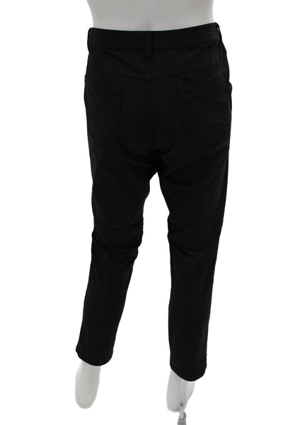 Lululemon Mens Black Ankle Cropped Wool Pants Button Size 31