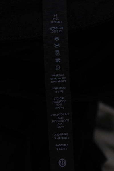 Lululemon Mens Black Ankle Cropped Wool Pants Button Size 31