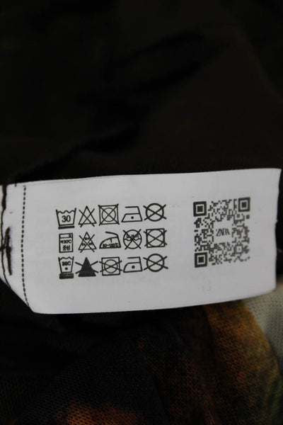 Zara Women Bodycon Sheath Long Black Dress Size S