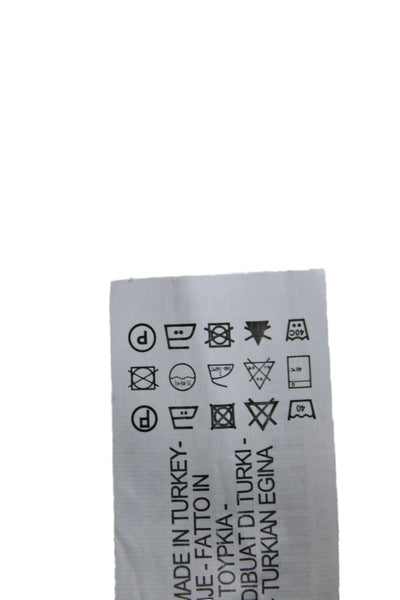 Zara Women Boho Trapeze Swing Mini Dress White Round Neck Short Sleeve Size S