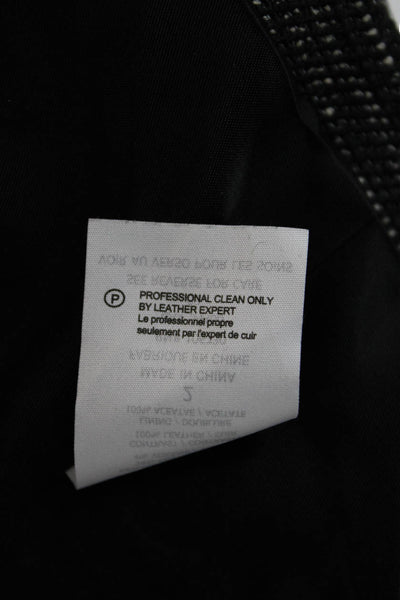 Vince Women Black Blazer Long Sleeve Hook & Eye Designer Size 2
