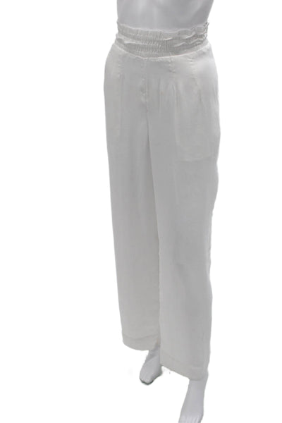 Rag & Bone Women White Paperbag Dress Pants Polyester Blend Spring Size S
