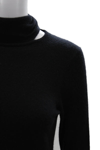 C by Bloomingdales Womens Black Cashmere Turtleneck Pullover Sweater Size XS