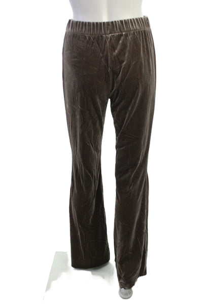 Zara Women Brown 90s Solid Sweatpants Polyester Blend Size M