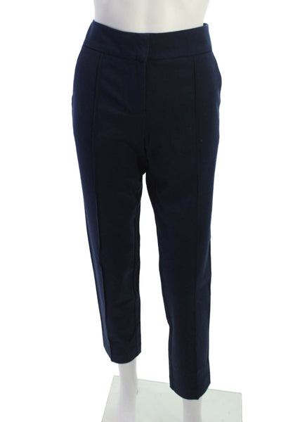 Trina Turk Women Dark Blue Ankle Dress Pants Size 4