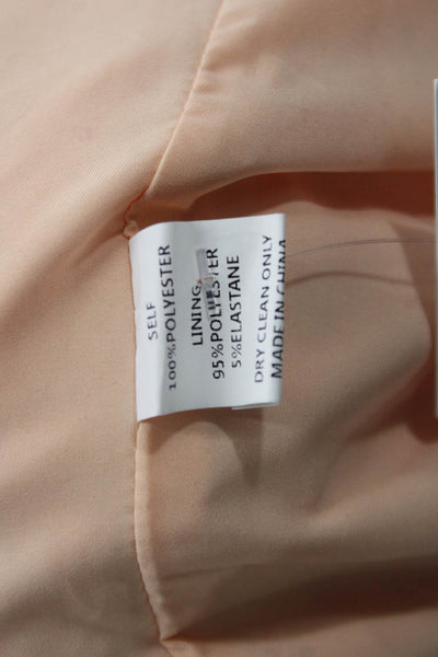 Amanda Uprichard Womens Off Shoulder Floral Romper Pink Short Sleeve Size XS