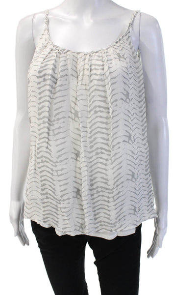Soft Joie Womens White Zebra Print Viscose Camisole Size M