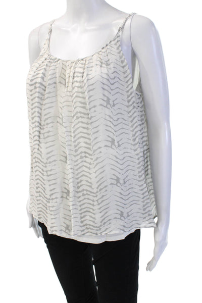 Soft Joie Womens White Zebra Print Viscose Camisole Size M