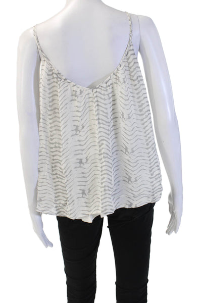 Soft Joie Womens White Zebra Print Viscose Camisole Size M