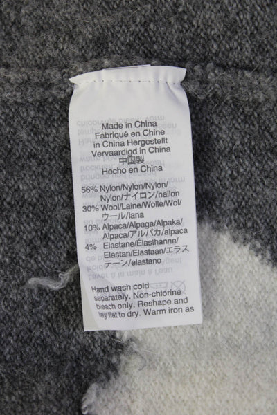 Madewell Womens Pullover Heart Crew Neck Gray Sweater Size XS