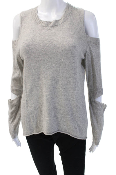 Generation Love Womens 100% Cashmere Pullover Sweater Gray Size S