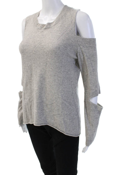 Generation Love Womens 100% Cashmere Pullover Sweater Gray Size S