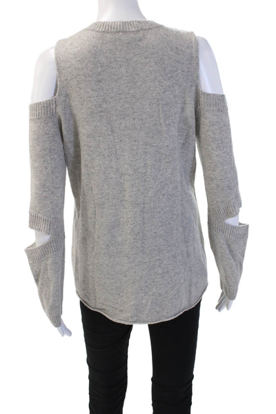 Generation Love Womens 100% Cashmere Pullover Sweater Gray Size S