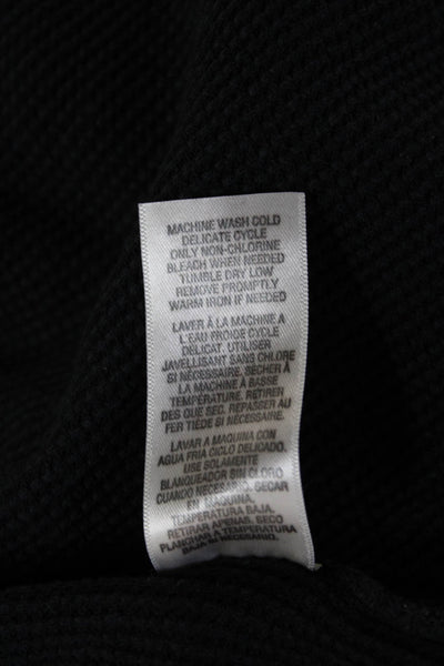 Splendid Womens V Neck Black Cardigan Hoodie Supima Modal Blend Size M