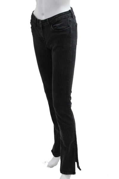 3x1 NYC Womens Black Bootcut Flared Jeans Mid Rise 32 Inseam Size 25