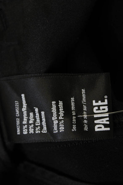 Paige Black Label Womens Ankle Jeggings Black Size 25
