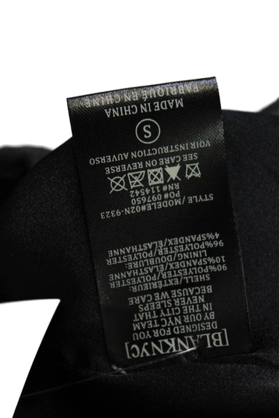 BLANKNYC Womens Motorcycle Jacket Black Zip 90% Polyester 10% Spandex Size S