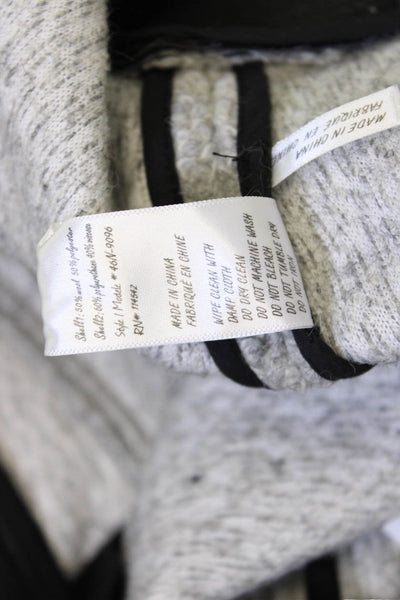 BLANKNYC Womens Black Biker Buckle Collared Wool Blend Jacket Longsleeve Size S