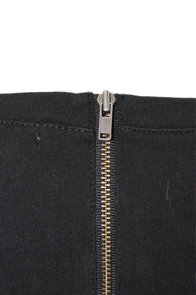 J Crew Women Basic Black Cotton Crew Neck Short Sleeve T-Shirt Size S