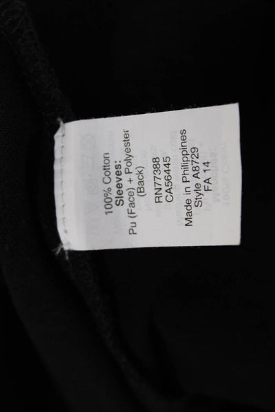 J Crew Women Basic Black Cotton Crew Neck Short Sleeve T-Shirt Size S