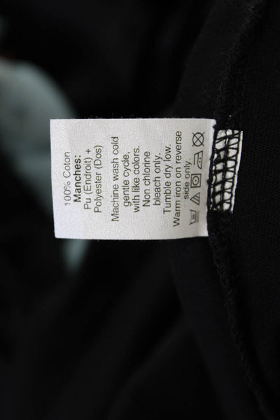 J Crew Women Basic Black Cotton Crew Neck Short Sleeve T-Shirt Size S