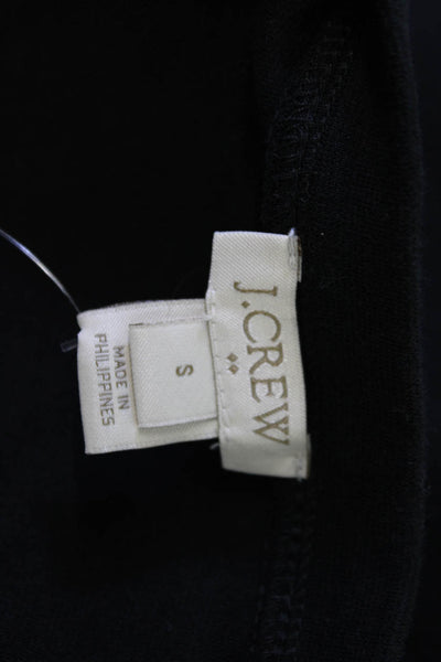 J Crew Womens Basic Black Viscose Tank Top Sleeveless Round Neck Size S