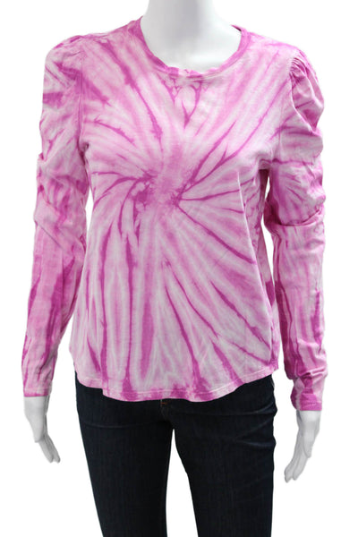 Generation Love Womens Pink Viscose Crew Neck Long Sleeve T-Shirt Size M