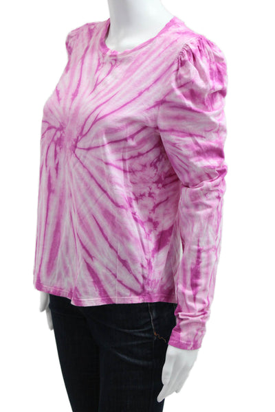 Generation Love Womens Pink Viscose Crew Neck Long Sleeve T-Shirt Size M