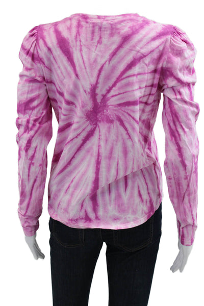 Generation Love Womens Pink Viscose Crew Neck Long Sleeve T-Shirt Size M