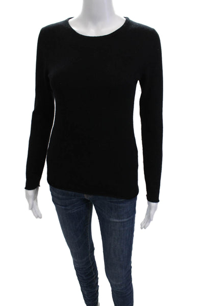 Ply Cashmere Womens Black 100% Cashmere Pullover Sweater Size XS