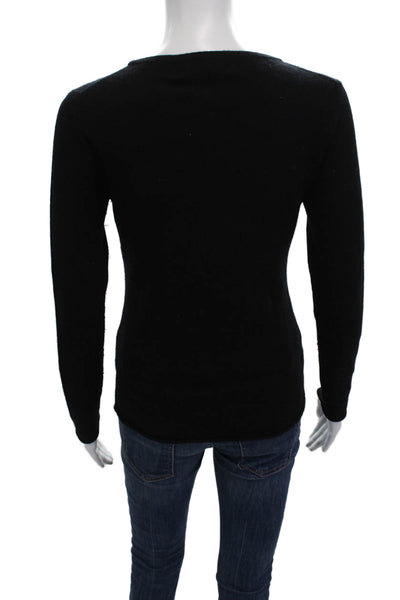 Ply Cashmere Womens Black 100% Cashmere Pullover Sweater Size XS