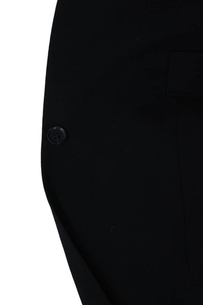 Topman Mens Dark Blue Collared Button Classic Blazer Size 46