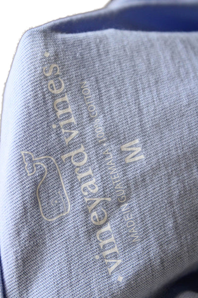 Vineyard Vines Women Light Blue Cotton Graphic Short Sleeve T-Shirt Size M