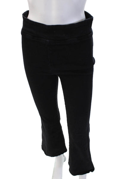 Frame Womens Cropped Black Pants Low Rise 90s 26in Inseam Size 1