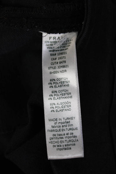 Frame Womens Cropped Black Pants Low Rise 90s 26in Inseam Size 1